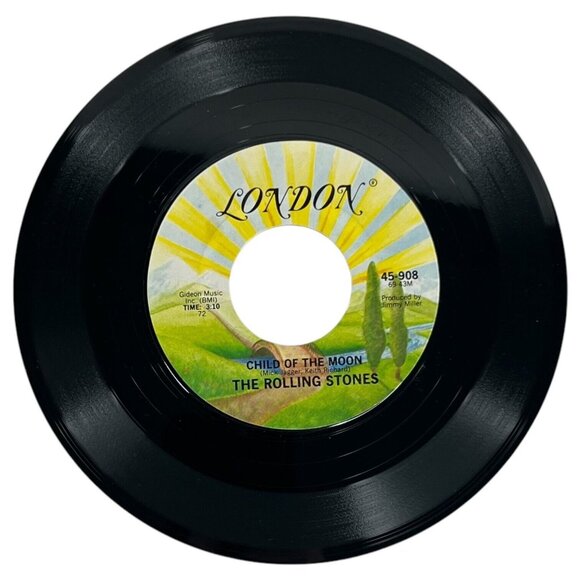 The Rolling Stones 45 RPM Record Jumpin Jack Flash Child Of The Moon London - Picture 3 of 4